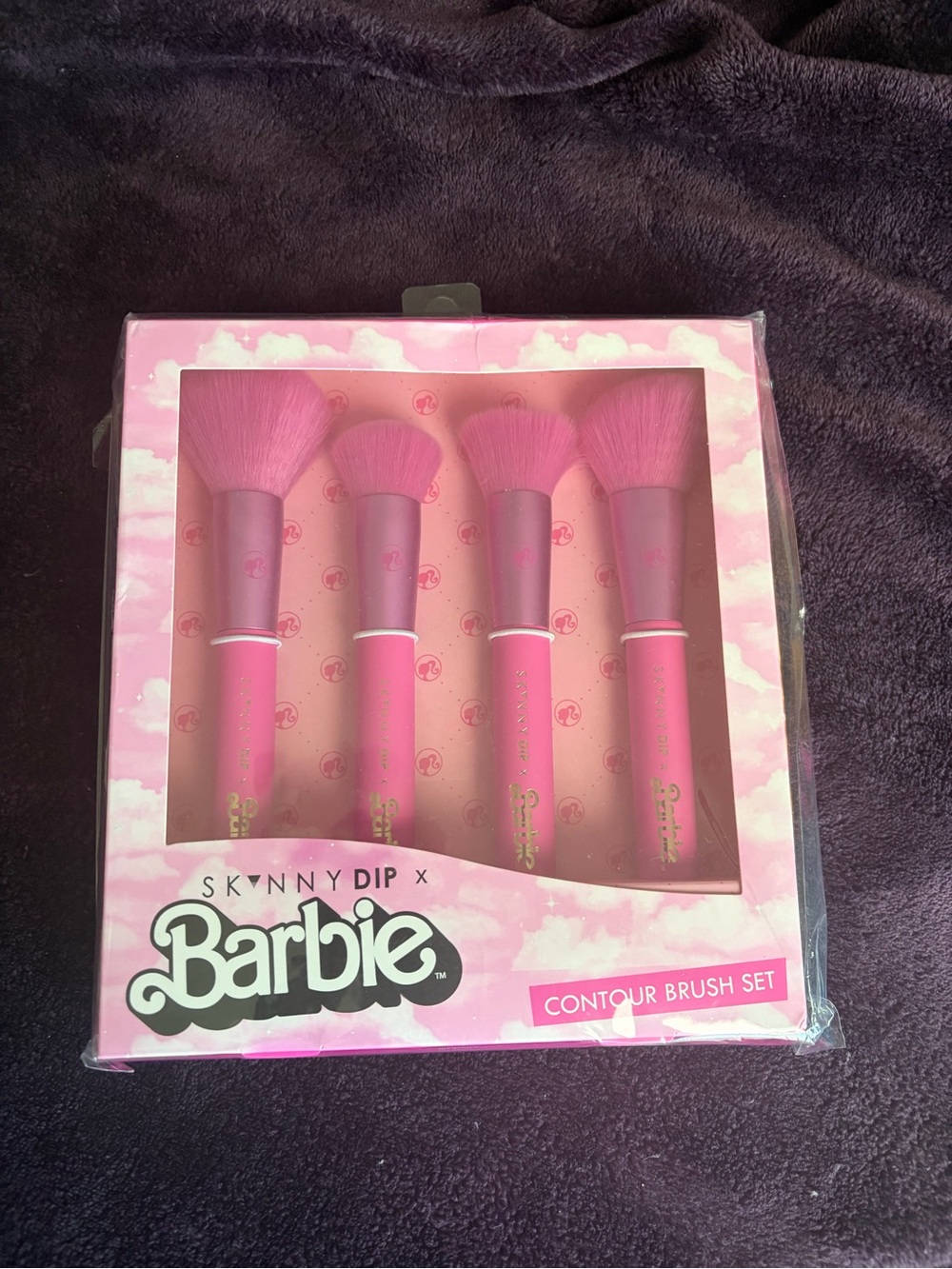 Barbie Pink Contour Brush Set - 4 Piece